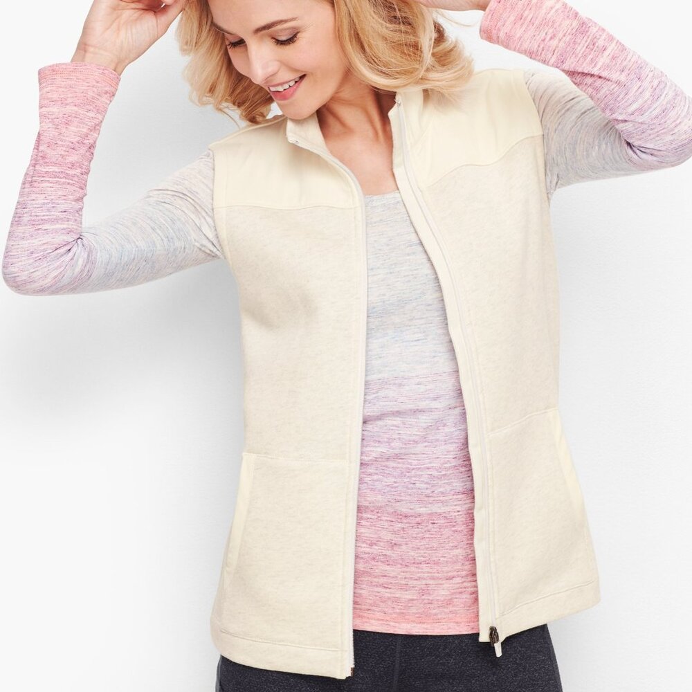 Cream NWOTs Talbots Soft Vest